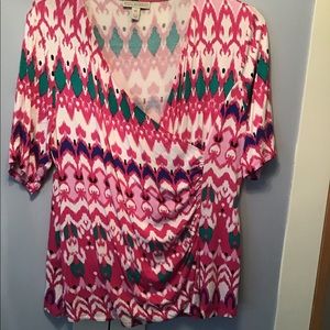 Multi colored cross over top